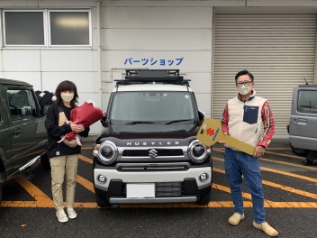 Ａ様にハスラーをご納車させて頂きました